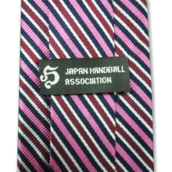 新ネクタイc 紺 ピンクストライプ Handballfan ハンドボールファン 新ネクタイc 紺 ピンクストライプ Handballfan ハンドボールファン